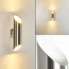 hofstein Applique murale d'extérieur Saulcy LED Acier inoxydable, 2 lumières