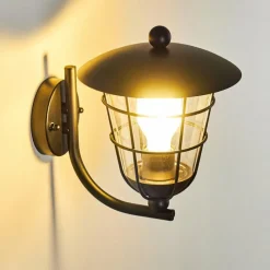 Luminaires Rustiques-hofstein Applique murale d'extérieur Sonvil Noir, 1 lumière