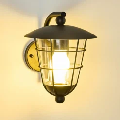 Luminaires Rustiques-hofstein Applique murale d'extérieur Sonvil Noir, 1 lumière