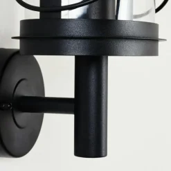 Luminaires Rustiques-hofstein Applique murale d'extérieur Chamesol Noir, 1 lumière