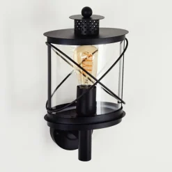 Luminaires Rustiques-hofstein Applique murale d'extérieur Chamesol Noir, 1 lumière