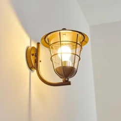 Luminaires Rustiques-hofstein Applique murale d'extérieur Sonvil Brun, 1 lumière