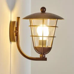 Luminaires Rustiques-hofstein Applique murale d'extérieur Sonvil Brun, 1 lumière