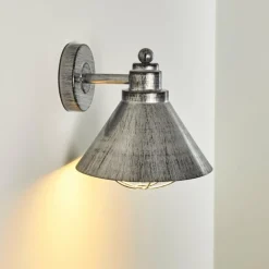 hofstein Applique murale d'extérieur Valonne Argenté, 1 lumière