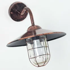 Luminaires Rustiques-hofstein Applique murale d'extérieur Oricourt Bronze, 1 lumière