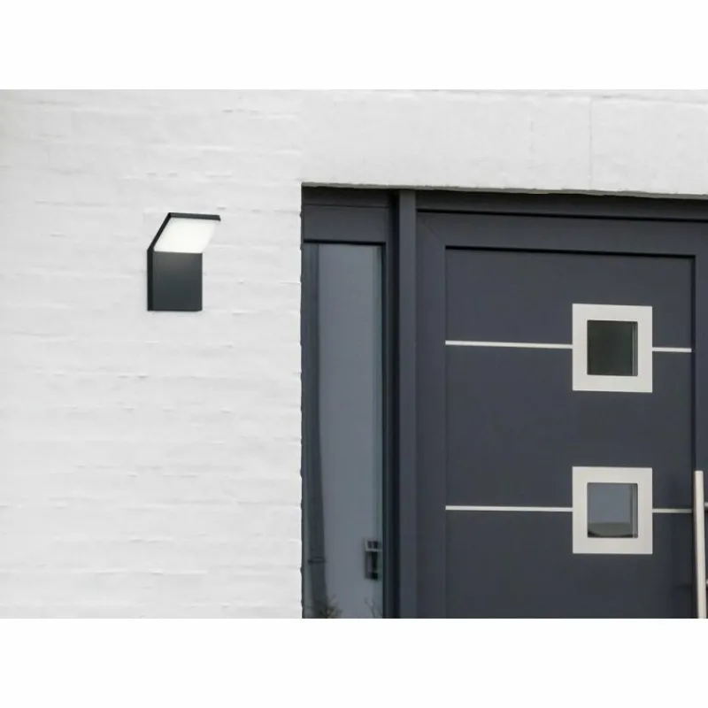 Luminaires Trio Applique murale d'extérieur Trio PEARL LED Anthracite, 1 lumière