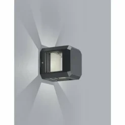 Luminaires Trio Applique murale d'extérieur Trio LOGONE LED Anthracite, 1 lumière