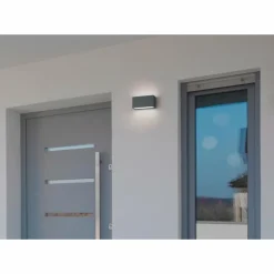 Luminaires Trio Applique murale d'extérieur Trio TRENT LED Anthracite, 1 lumière