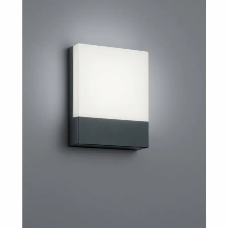 Luminaires Trio Applique murale d'extérieur Trio PECOS LED Anthracite, 1 lumière