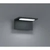 Luminaires Trio Applique murale d'extérieur Trio TRAVE LED Anthracite, 1 lumière