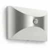 Luminaires Philips Applique murale d'extérieur Philips Herb LED Acier inoxydable, 1 lumière, Détecteur de mouvement