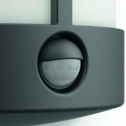 Luminaires Philips Applique murale d'extérieur Philips Stock LED Anthracite, 1 lumière, Détecteur de mouvement