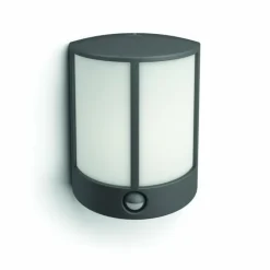 Luminaires Philips Applique murale d'extérieur Philips Stock LED Anthracite, 1 lumière, Détecteur de mouvement