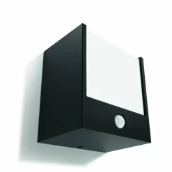 Luminaires Philips Applique murale d'extérieur Philips Macaw LED Noir, 1 lumière, Détecteur de mouvement