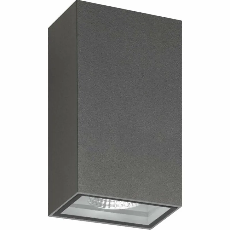 Luminaires LCD Applique murale d'extérieur LCD Wolgast LED Noir, 2 lumières