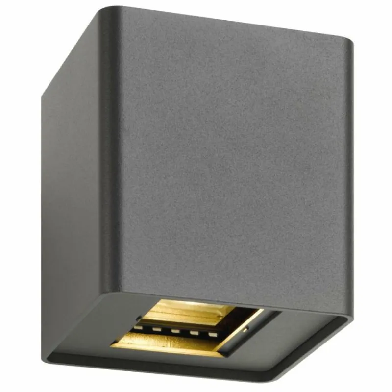 Luminaires LCD Applique murale d'extérieur LCD Siegen Gris, 2 lumières