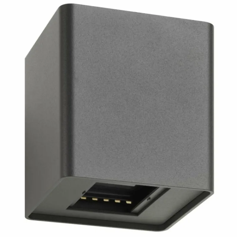 Luminaires LCD Applique murale d'extérieur LCD Siegen Gris, 2 lumières