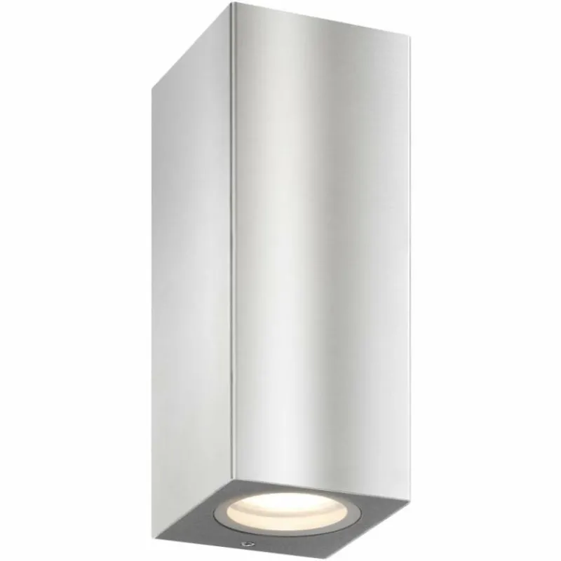 Luminaires LCD Applique murale d'extérieur LCD Suhl Acier inoxydable, 2 lumières