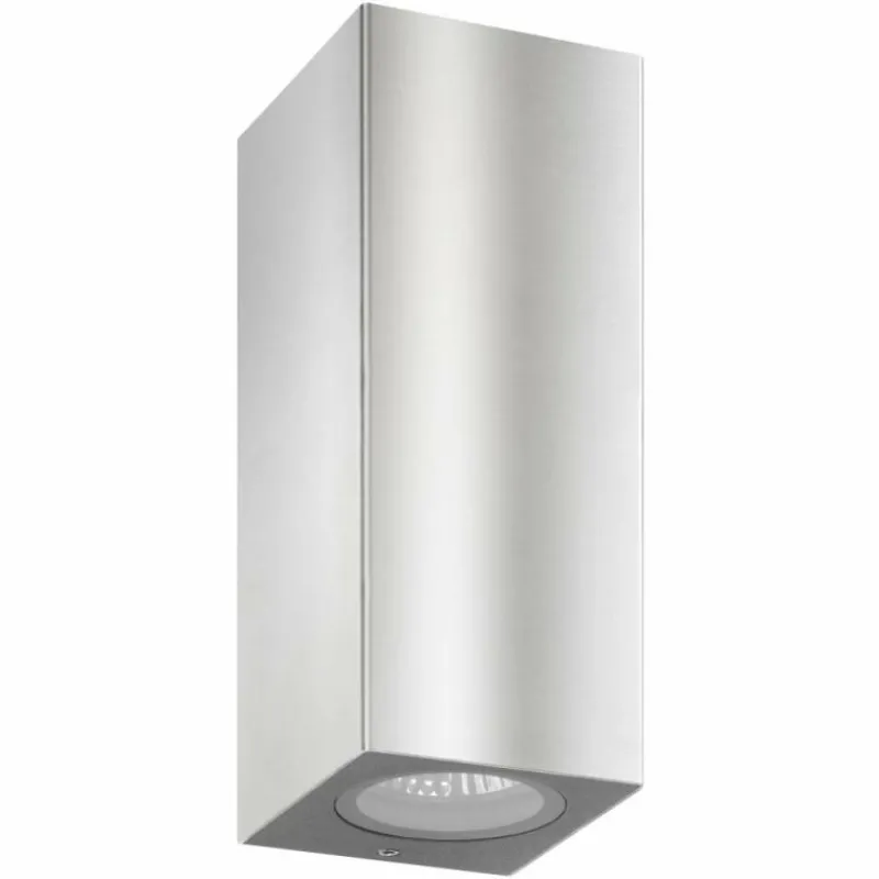 Luminaires LCD Applique murale d'extérieur LCD Suhl Acier inoxydable, 2 lumières