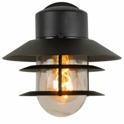 Luminaires Rustiques-Luminaires Lucide Applique murale d'extérieur Lucide ZICO Noir