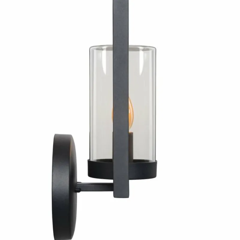 Luminaires Rustiques-Luminaires Lucide Applique murale d'extérieur Lucide NISPEN Noir, 1 lumière