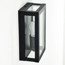 hofstein Applique murale d'extérieur Caudry Noir, 1 lumière