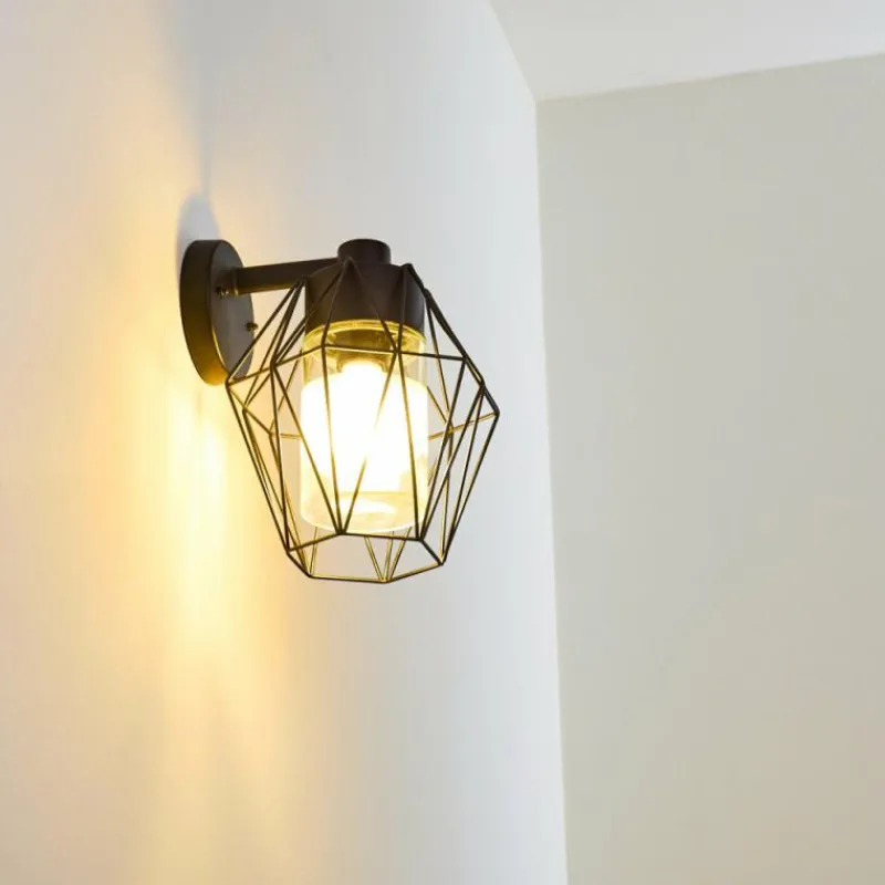 hofstein Applique murale d'extérieur Tartas Noir, 1 lumière