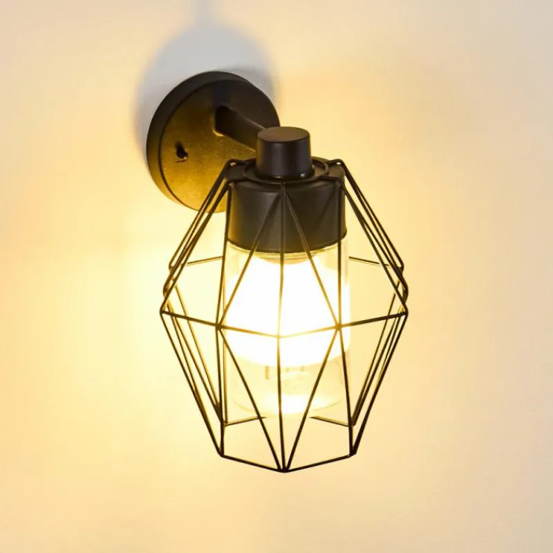 hofstein Applique murale d'extérieur Tartas Noir, 1 lumière