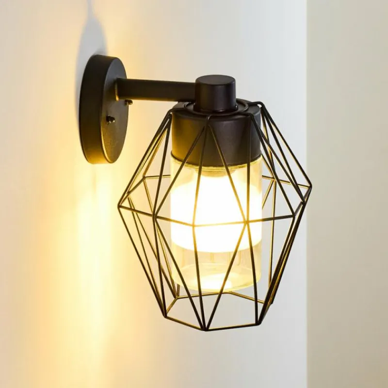 hofstein Applique murale d'extérieur Tartas Noir, 1 lumière