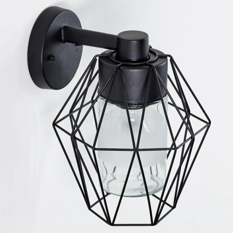 hofstein Applique murale d'extérieur Tartas Noir, 1 lumière