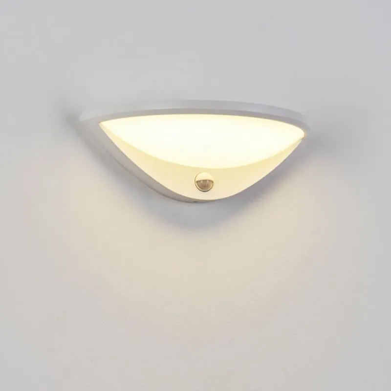 hofstein Applique murale d'extérieur Carano LED Blanc, 1 lumière, Détecteur de mouvement