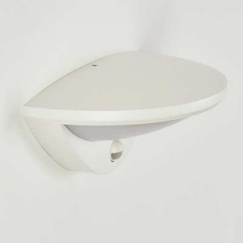 hofstein Applique murale d'extérieur Carano LED Blanc, 1 lumière, Détecteur de mouvement