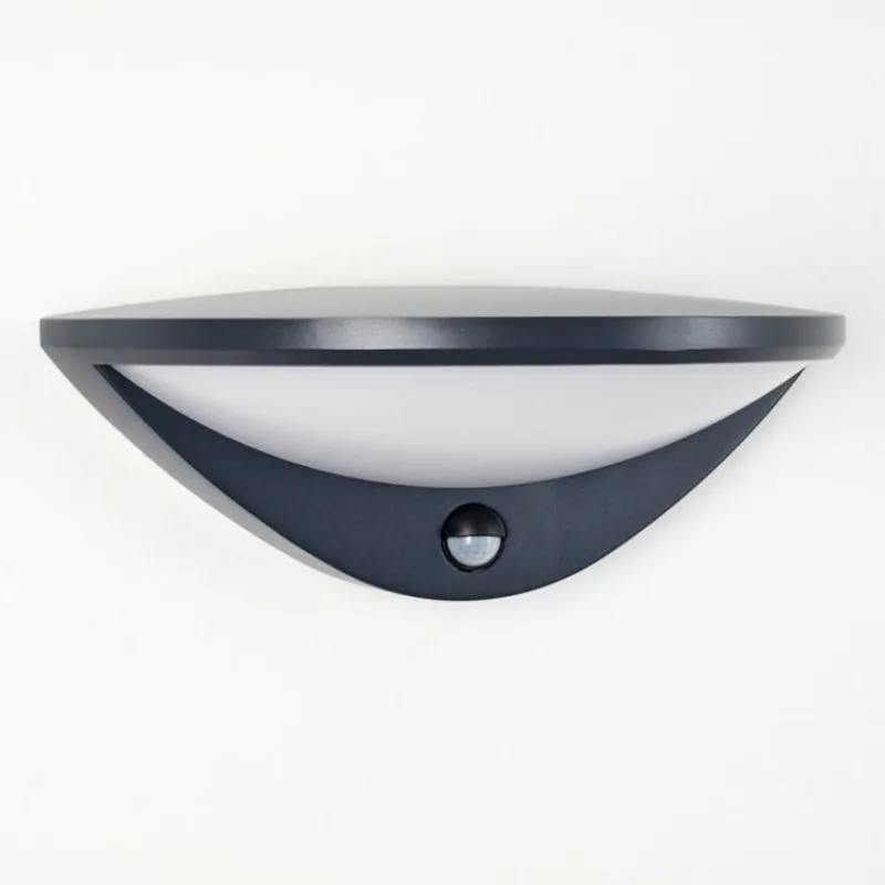 hofstein Applique murale d'extérieur Carano LED Noir, 1 lumière, Détecteur de mouvement