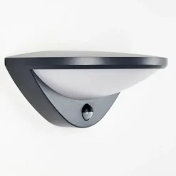 hofstein Applique murale d'extérieur Carano LED Noir, 1 lumière, Détecteur de mouvement