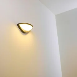 hofstein Applique murale d'extérieur Carano LED Noir, 1 lumière, Détecteur de mouvement