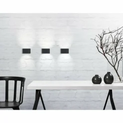 Luminaires Nordlux Applique murale d'extérieur Nordlux NENE LED Noir, 1 lumière