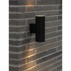Luminaires Nordlux Applique murale d'extérieur Nordlux TIN Noir, 2 lumières