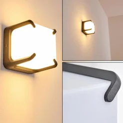 hofstein Applique murale d'extérieur Armor LED Anthracite, 1 lumière