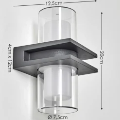 hofstein Applique murale d'extérieur Kekenis LED Anthracite, 1 lumière