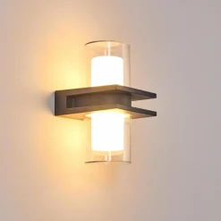 hofstein Applique murale d'extérieur Kekenis LED Anthracite, 1 lumière