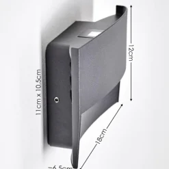 hofstein Applique murale d'extérieur Romo LED Anthracite, 1 lumière