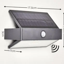 hofstein Applique murale d'extérieur Wiborg LED Anthracite, 1 lumière, Détecteur de mouvement