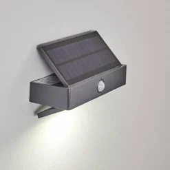 hofstein Applique murale d'extérieur Wiborg LED Anthracite, 1 lumière, Détecteur de mouvement