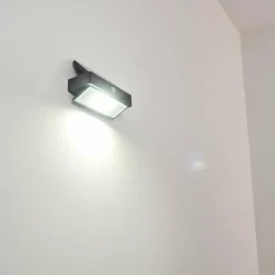 hofstein Applique murale d'extérieur Wiborg LED Anthracite, 1 lumière, Détecteur de mouvement