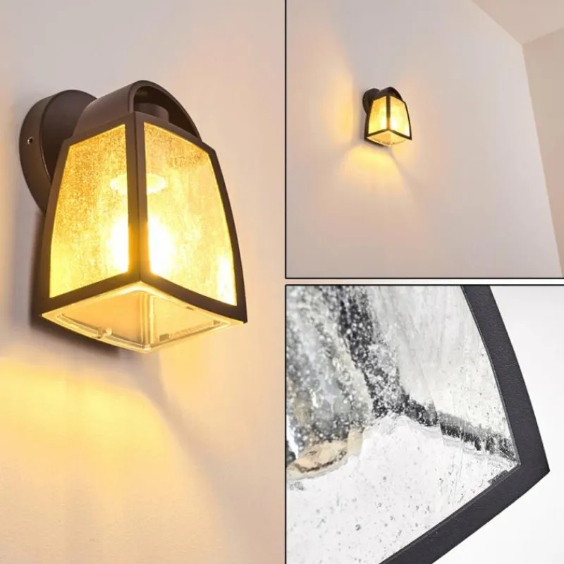 hofstein Applique murale d'extérieur Trosa Noir, 1 lumière