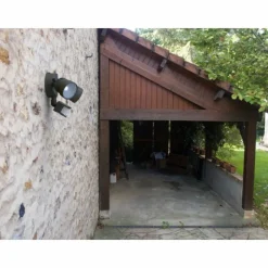 Luminaires Lutec Applique murale d'extérieur Lutec SHRIMP LED Noir, 2 lumières, Détecteur de mouvement