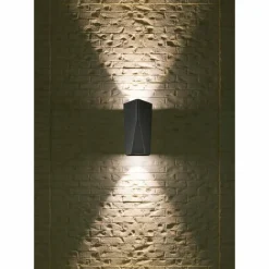 Luminaires Trio Applique murale d'extérieur Trio Leuchten TAY LED Anthracite, 2 lumières