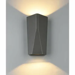 Luminaires Trio Applique murale d'extérieur Trio Leuchten TAY LED Anthracite, 2 lumières