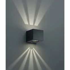 Luminaires Reality Applique murale d'extérieur Reality CORDOBA LED Noir, 2 lumières