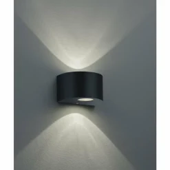 Luminaires Reality Applique murale d'extérieur Reality ROSARIO LED Noir, 2 lumières